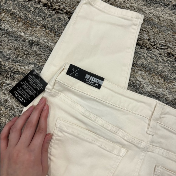 Liverpool Ankle Skinny Jeans Sz 6/28 NWT | Liverpool Cream Tan Skinny Jeans NEW- - Picture 9 of 15